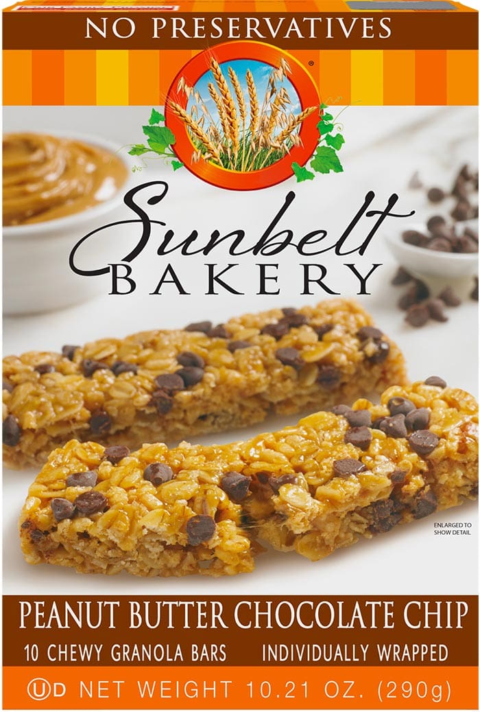 Peanut Butter Chocolate Chip Chewy Granola Bar